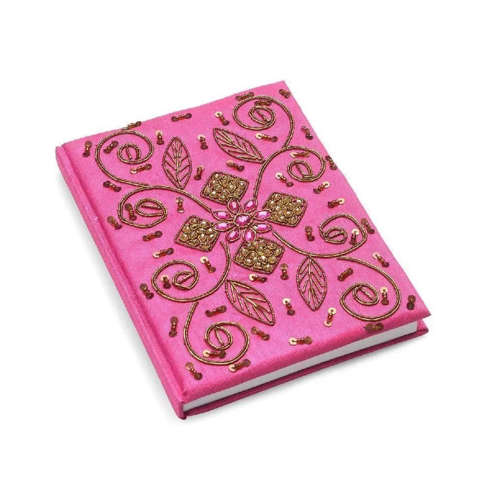 Embroidered Journal with Rhinestone (3) Pens